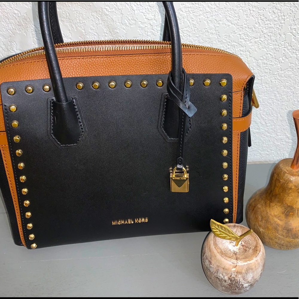 Michael Kors Mercer Barolo Belted Satchel